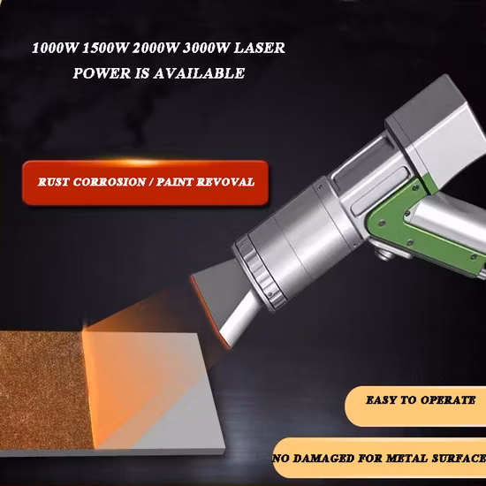 Limpiador láser 1000W 1500W 2000W /3000W del retiro del moho del metal de la máquina de limpieza del laser de la fibra de la anchura de 200m m