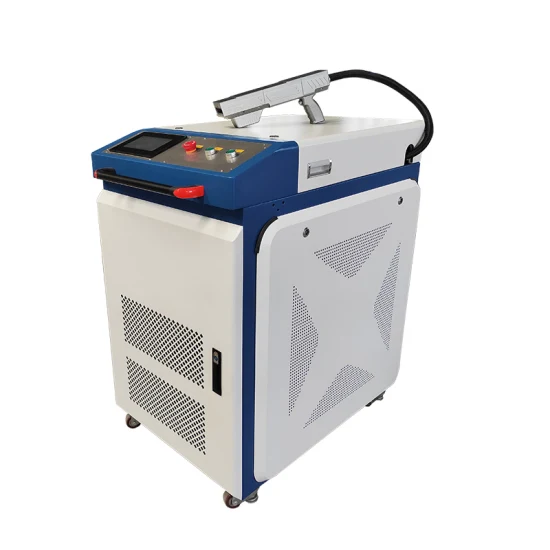 Máquina de limpieza láser de pulso de 50W con fuente láser Raycus para decapado de pintura, eliminación de óxido, eliminación de suciedad