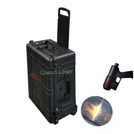 Limpiador láser portátil industrial aprobado por la CE Mini 50W 100W 200W Máquina de limpieza láser de fibra para maletas Precio de la máquina de eliminación de óxido de pintura láser